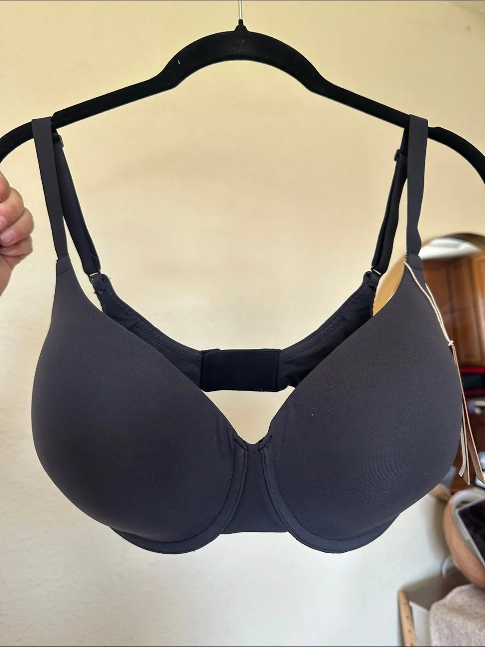 NWT SKIMS Fits Everybody Demi T-Shirt Bra BR-UWR- 2294 ONYX size 36DD